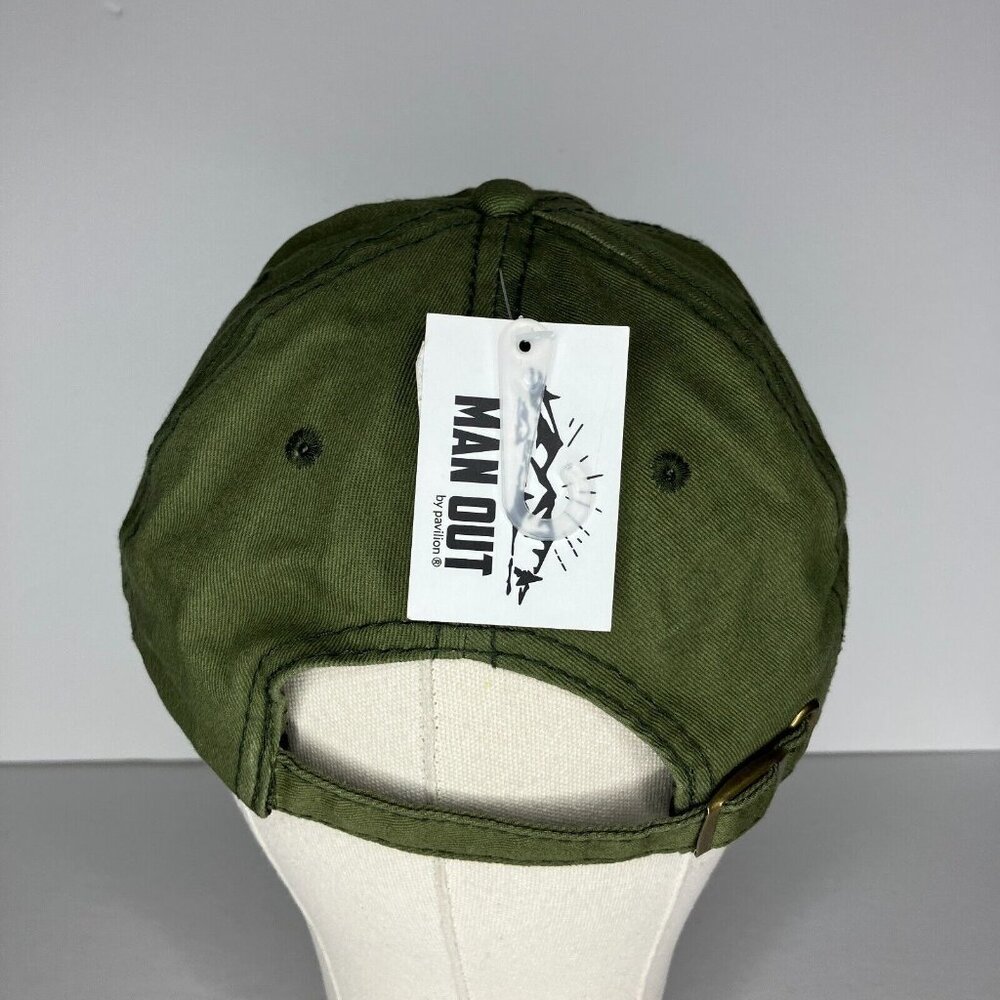 Out Camping Green Adjustable Hat - Picture 4 of 9
